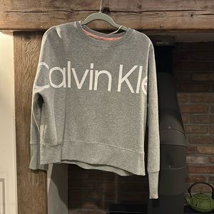 Calvin Klein performance Size S Hoodie heather grey crew neck great condition
